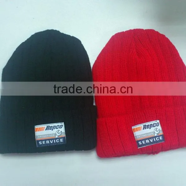 100% Acrylic Knitted Beanie Hat photo-4