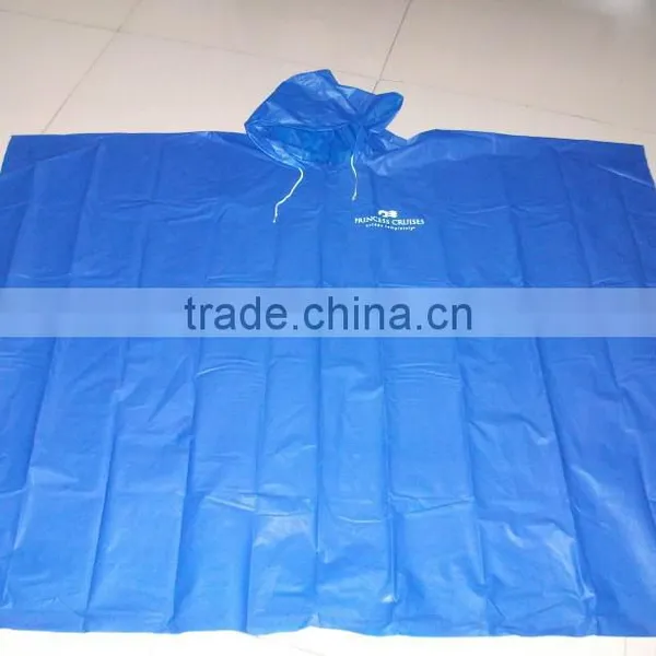 PE Waterproof Rain Poncho With Logo photo-4
