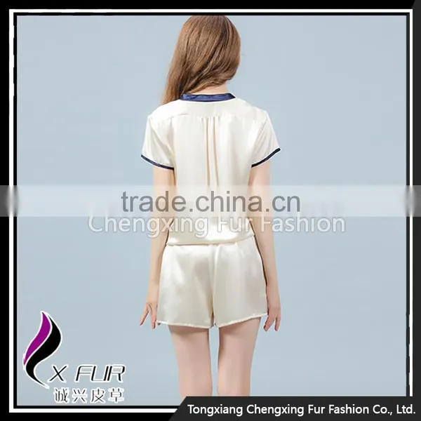 CXLTK01 Wholesale Fashion Ladies Clothes Jumpsuits Soft Silk Pajamas Sleepwear photo-2