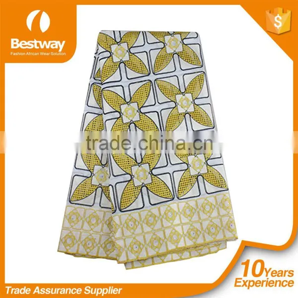 Competitive Price Artistic Design Swiss Cotton Lace Fabric Swiss Voile Lace Factory Bestway Textile SL0356 photo-3