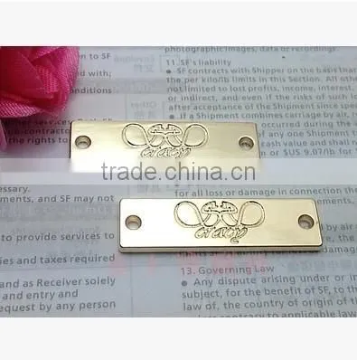 Wholesale Engraved Garment Label Tag,silver Metal Charm for Jewelry Tags photo-2