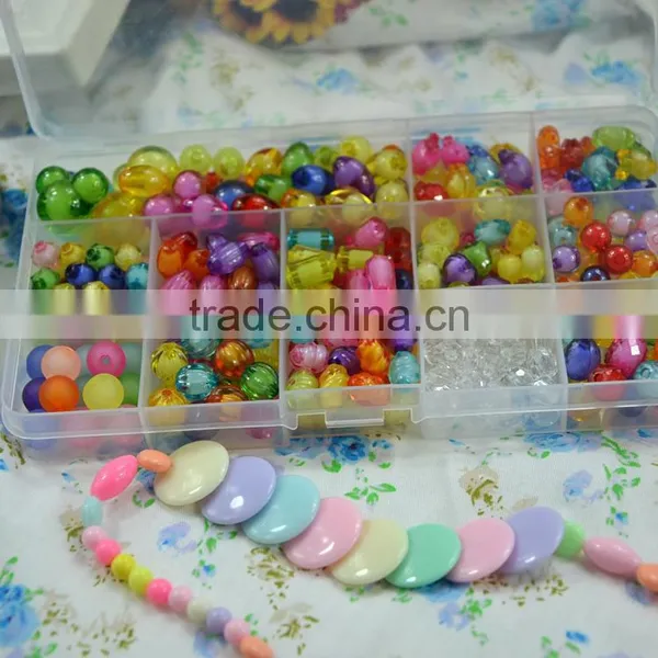 DIY Cartoon Jewelry Beads in Transparent Box Children DIY Jewelry Accessories Little Girl Toys Gift photo-6