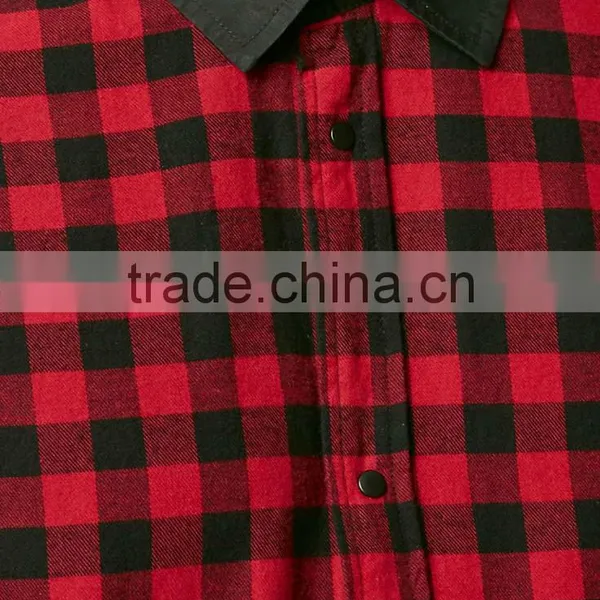 Mans Extra Long Plaid Dyed Shirts Latest Design photo-2