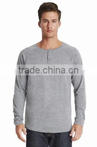 Next Level Apparel Men's Tri-blend Long-Sleeve Henley - 50% Polyester, 25% Combed Ring-spun Jersey Cotton, 25% Rayon photo-4