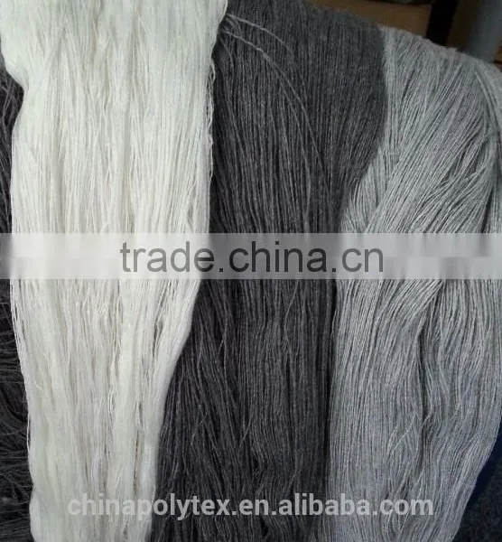 Factory Wholesale High Bulk Acrylic Yarn in Raw White for Knitting photo-2