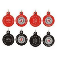 Non - Toxic, Non - Corrosiveness Round Shape Silicone Dog Tags / OD 30 / 50mm