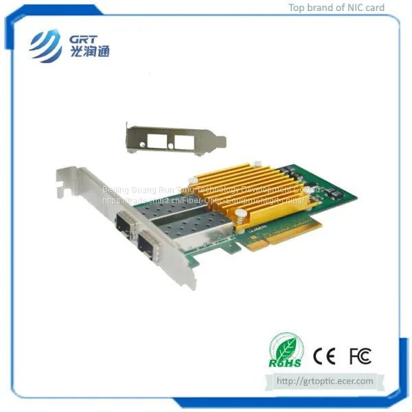 F1002E 10Gigabit Intel 82599ES Dual-port Fiber Optical PCIe NIC Network Card photo-3