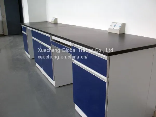 All Steel Side Lab Table 6m Long Wall Bench photo-2