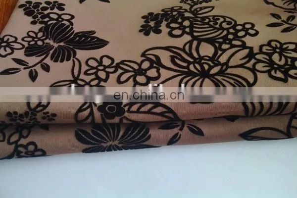 Winfar Textile Hot Selling 75D/72F DTY Flower Flock Polyester Scuba Fabric Design photo-4