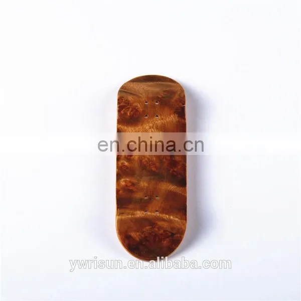 Hot Sell 100*30 or 100*32mm Canadian Maple Wood Finger Skateboard Burl Deck photo-2