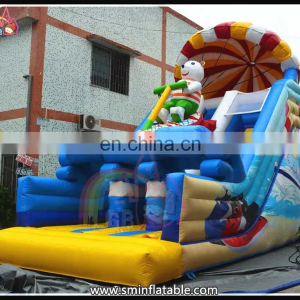 Attractive Inflatable Bear Slide,large Dry Slide,inflatable Double Lane Slip Slide for Sale photo-3