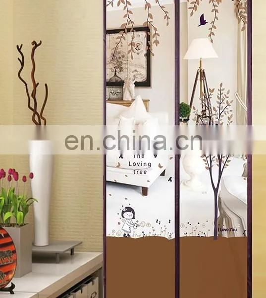 Upgrade Encryption Printing Magnetic Mosquito Net Door Screen for Wholesale photo-2