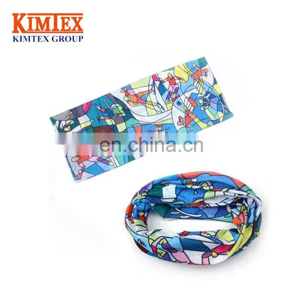 2017 Polyester Multifunctional Seamless Neck Custom Tubular Bandana photo-4