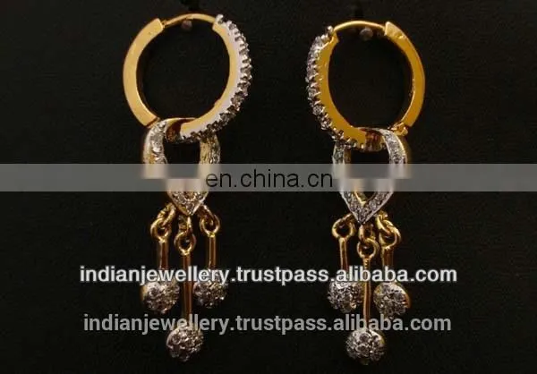 Cz Earrings Jewelry Manufacturer, Cz Chandelier Jewellery Exporter photo-4