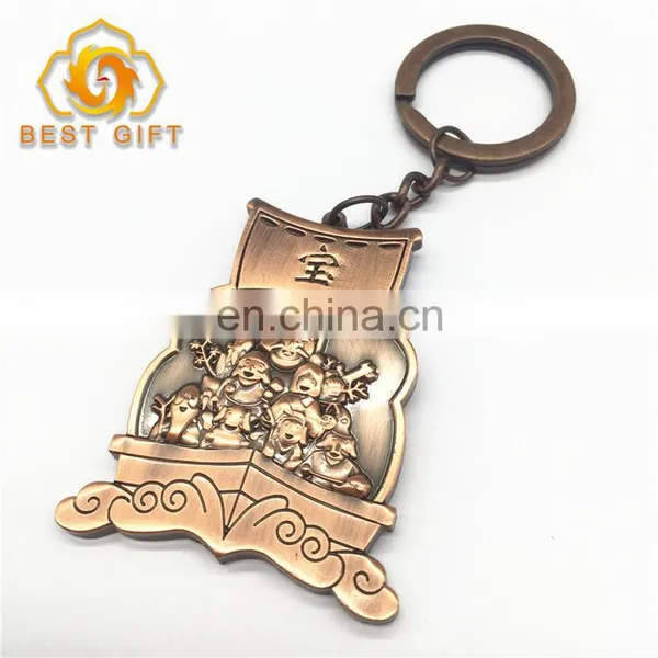 Professional Design Hot Selling Plating Color Metal Keychain photo-2
