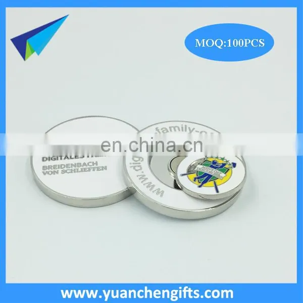 Top Quality 40mm Coin With Ballmarker Enamel Company Name photo-5