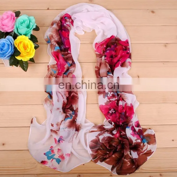 New Styles Chiffon Scarf Wholesale Women's Fashion Plain Shawl photo-4