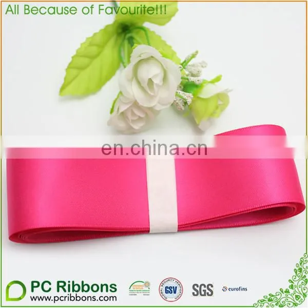 Shocking Pink Double Sides Satin Ribbon