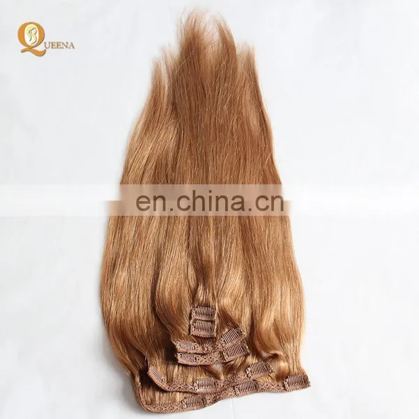 Factory Direct OEM 120 160 220 260grams Set Double Drawn Clip in Hair Extension Full Head Set photo-5