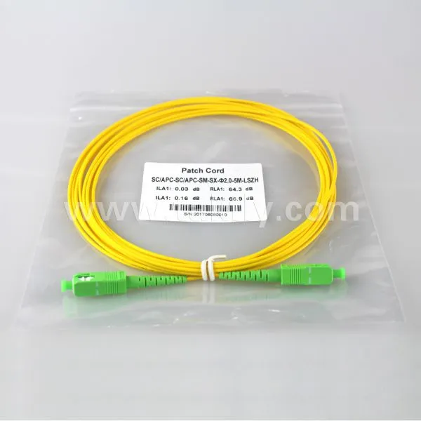 SC/ST/FC/LC single mode SM Fiber optic patch cord