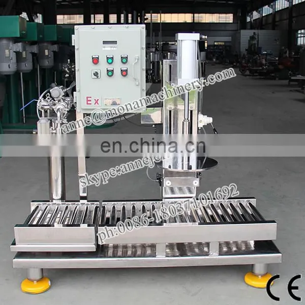 Weighing Type Semi-auto Paint Liquid Filler Filling and Capping Machine photo-5