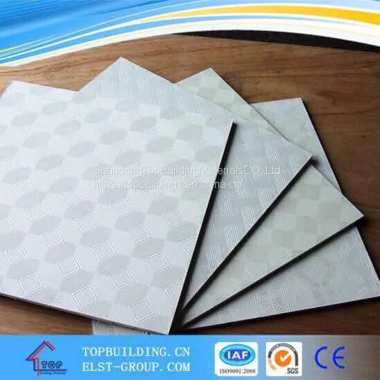 PVC Laminated Gypsum Ceiling Tile/PVC Gypsum Ce photo-5