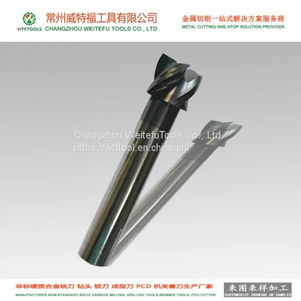 WTFTOOLS Manufacturer Non-standard Tungsten Carbide Dovetail End Milling Cutter Tools photo-5