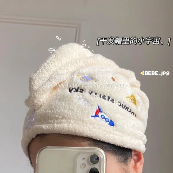 100% Cotton Quick Hair Dry Wrap photo-3