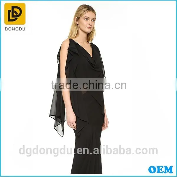 Hottest Fashion Style Elegant Women Casual Summer Ladies Black Sleeveless Dress photo-2