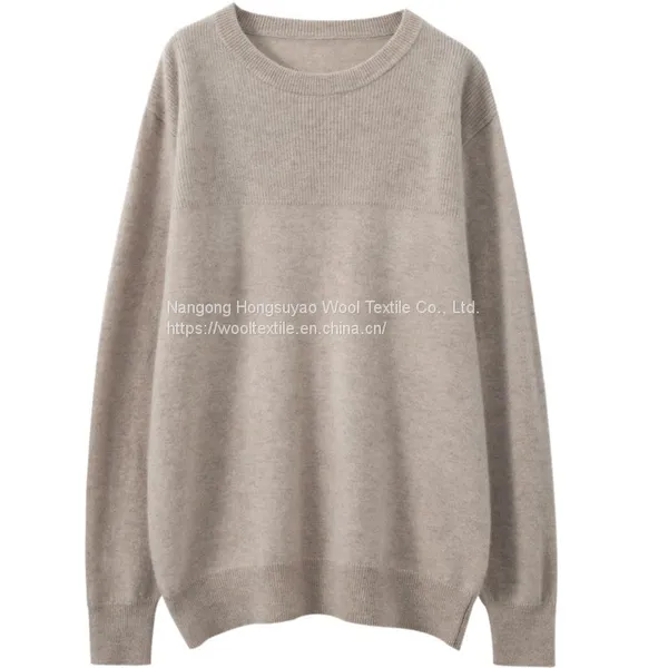 New Cashmere Sweater Men's Round Neck Pullover Sweater Base Thickening Casual Style and Solid Color photo-4