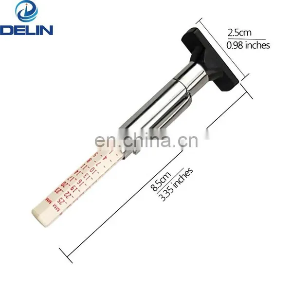 Metric Standard Measures Tester Plastic Tire Tread Depth Gauge photo-4