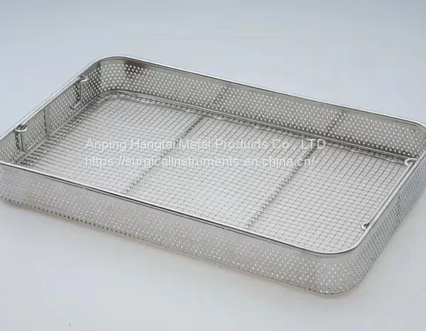 Perforated Stainless Steel Trays Instrument Baskets Side Perforated photo-3