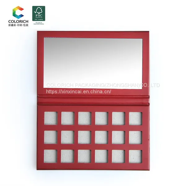 Box With Mirror Makeup Customise Empty Eyeshadow Palette Empty Makeup Palette Clearemptu Make up Pallets photo-2