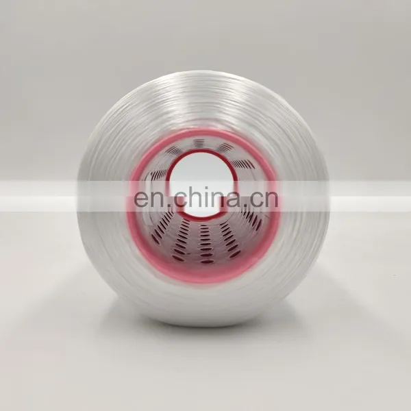 GRS Certified Recycled Raw White and Colored Polyester Filament Yarn FDY Polyester Yarn for Auto Fabric photo-4
