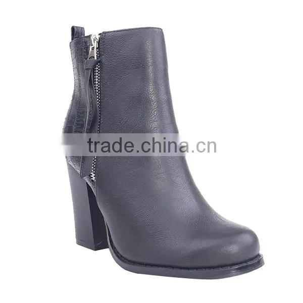 Motocross Asian Patchwork High Ankle Boots China High Heel Wellington Boots photo-2