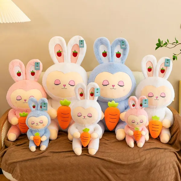 Creative New Strawberry Radish Rabbit Plush Toy Rabbit Doll Birthday Gift photo-3