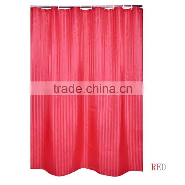 High Quality Hotel Hookless Decorative Shower Curtain, Clear Jacquard Shower Curtain photo-4