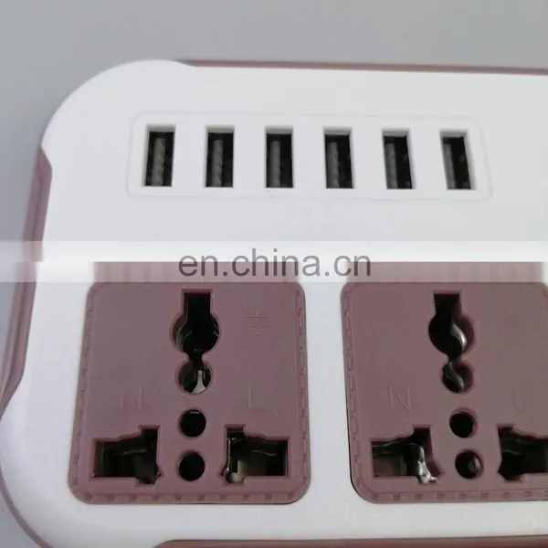 New Design High Quality Fashion Electrical Products 3 Plug 6 Usb Plug Universal Plug Sockets Extension Socket photo-3