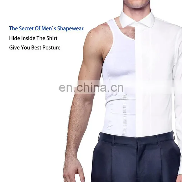 Men's Slimming Body Shaper Compression Vest Tummy Control Shapewear Man Bodywear Abdomen Underwear photo-5