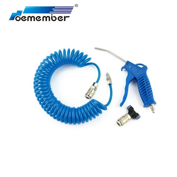 High Quality Coiled PU Air Brake Assembly Single Coiled Air Hose With Gun photo-3