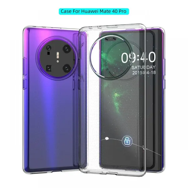 Eco Friendly Transparent Wholesale Clear Cellphone Case Cover For Huawei Mate20 30 40 50 Pro photo-5