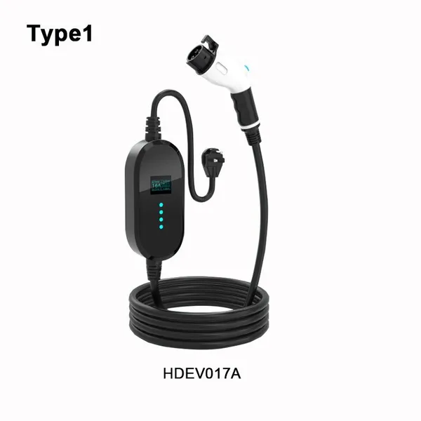 Portable Electric Vehicle Charger ,With N5-15P,N6-50P,N6-30P,N14-50P Plugs,J1772(Type1) Connector HDEV017 photo-2