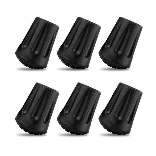 Hiking Pole Tips Hiking Accessories - Cane Rubber Tips Replacement Hiking Stick Grip Replacement Walking Cane Tips Hiking Poles for Hiking Gear photo-3