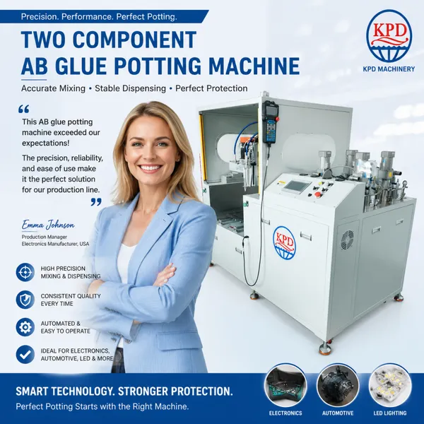 AB Black High Thermal Epoxy Potting Machine for Switch Sensor and Connector /power Supplier photo-4