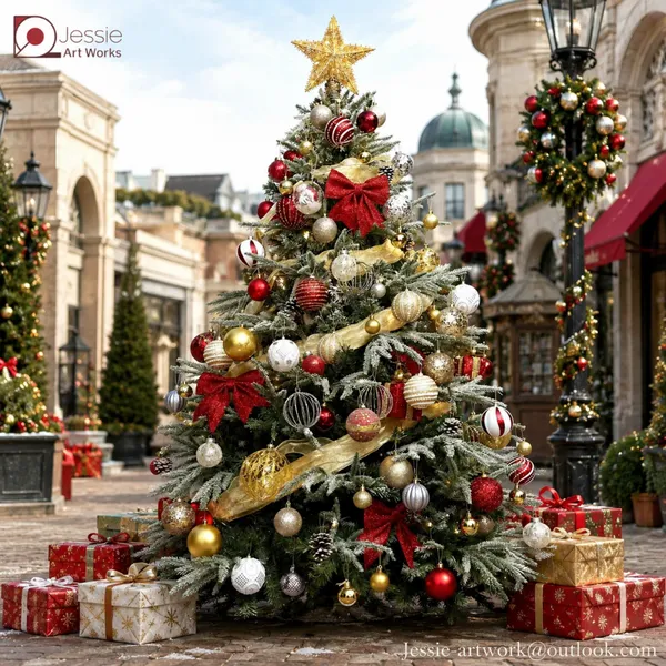 Custom Christmas Decorative Art for Commercial Holiday Display photo-3