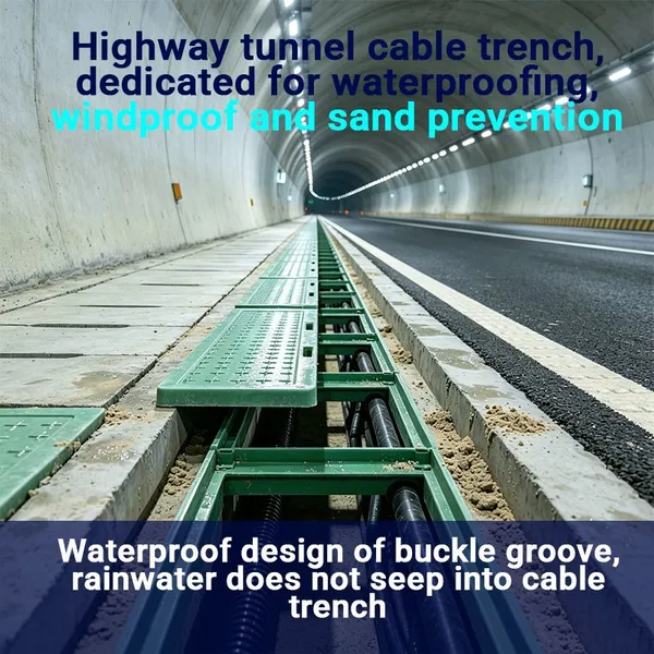Tampa de tanque de FRP resistente ao vento, com vedação pesada, estável, para piscina de águas residuais de fibra de vidro.