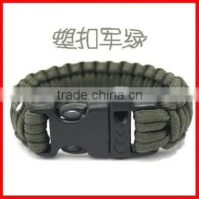 Fashion Stainless Steel Gold Clasp 550 Firefighter Paracord Bracelet photo-2