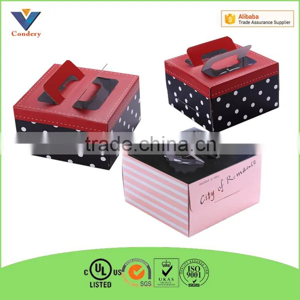 Factory Custom Producing Cake Box Paper Cake Box Design