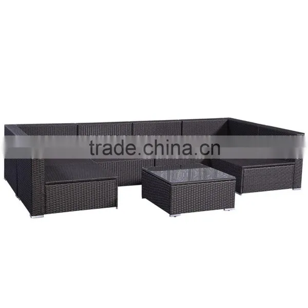 U Type Leisure Indoor Rattan Plastic Sectional Sofa Muebles De Jardin Vietnam Cebu Rattan Furniture photo-2