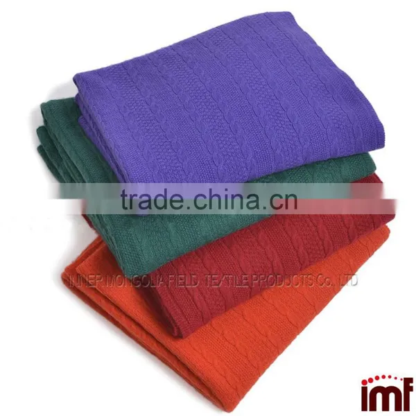 Huhhot Handmake Cashmere Knitted Baby Blanket photo-2